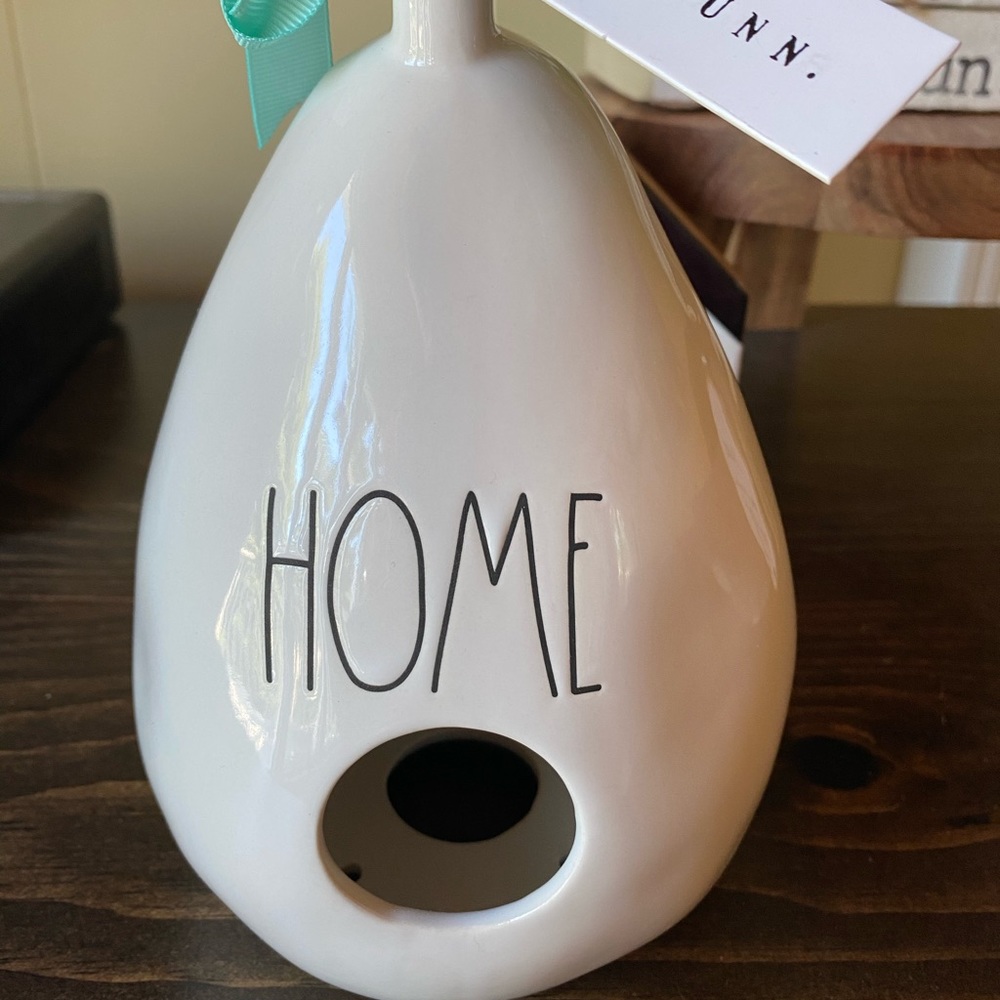 Rae Dunn teardrop shaped birdhouse